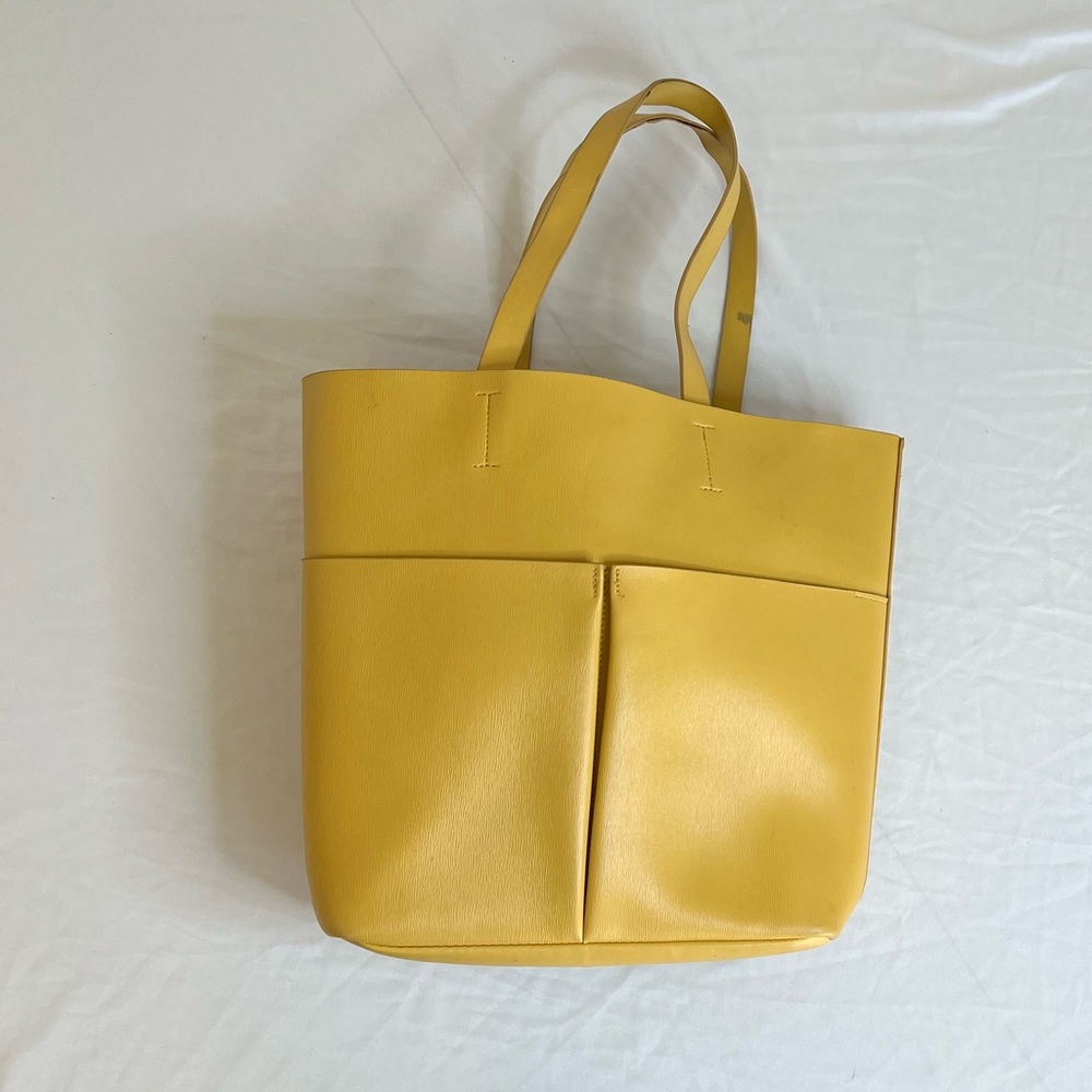Neiman Marcus Mustard Yellow Tote Bag